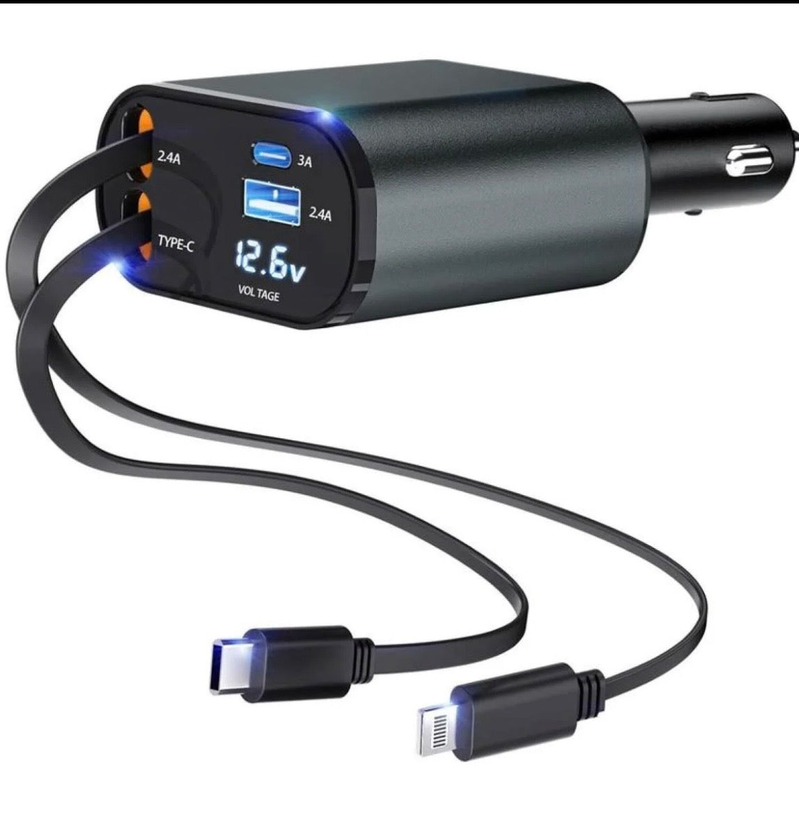 🚘 4-in-1 Car Charger 🔌