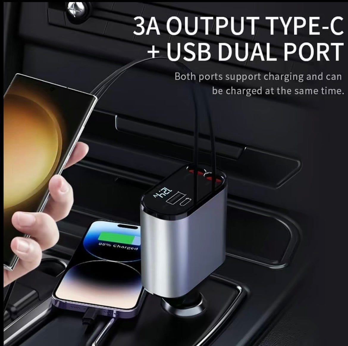 🚘 4-in-1 Car Charger 🔌