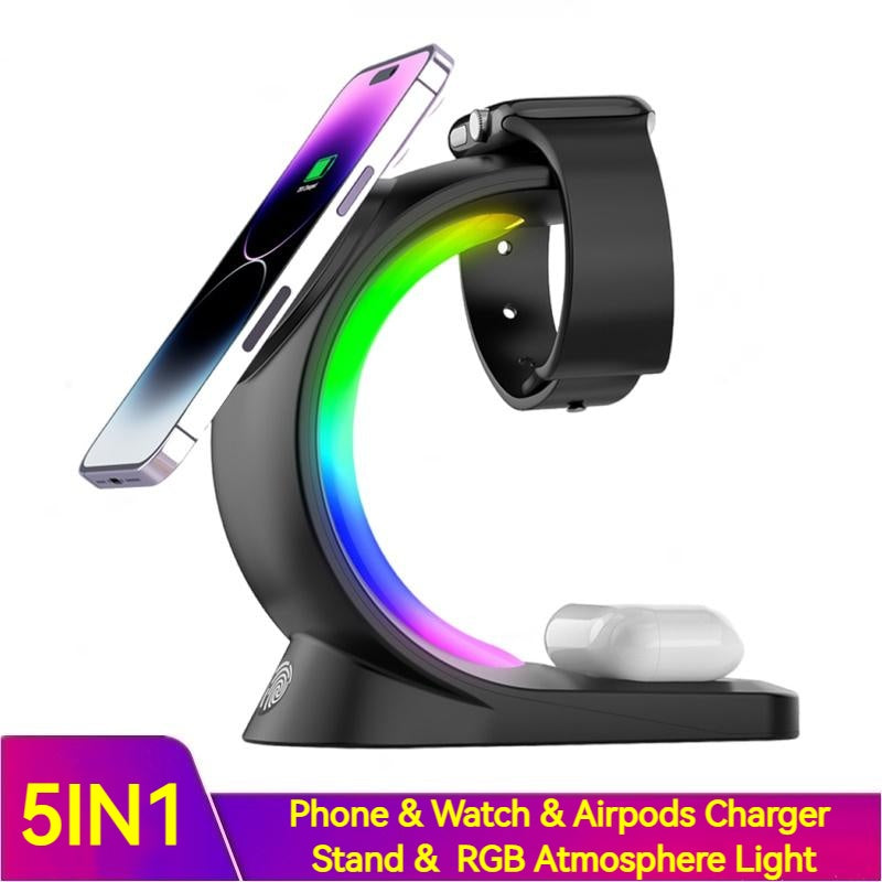 4 In 1 Magnetic Wireless Charger with Fast Charging