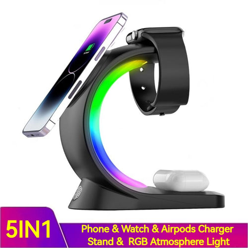 4 In 1 Magnetic Wireless Charger with Fast Charging